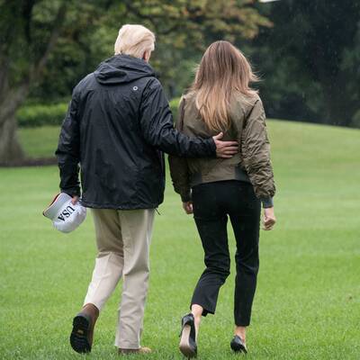 Melania Trump in High Heels im Krisengebiet