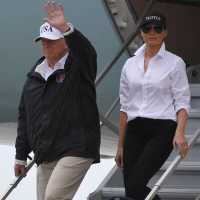 Melania Trump in High Heels im Krisengebiet