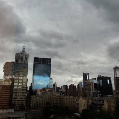 Trübes Wetter in Melbourne