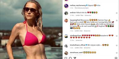 Melissa Naschenweng heizt den Fans ein