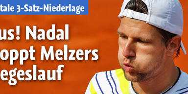 Nadal stoppt Melzers Siegeslauf