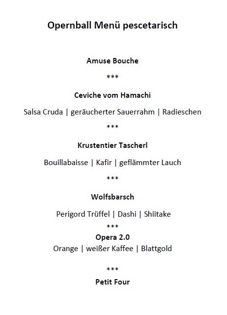 Dieses Menü tischt Lugner seinem Star-Gast auf