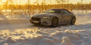 Neuer Mercedes SL als Prototyp im H&auml;rtetest