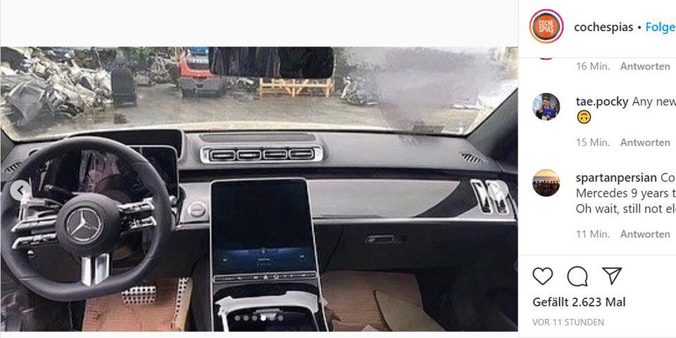 Mega-Leak: Fotos zeigen die neue Mercedes S-Klasse