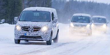 Erlkönige des Mercedes Citan auf Tour