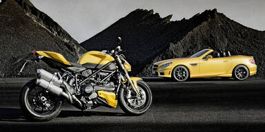 SLK 55 AMG und Ducati Streetfighter 848