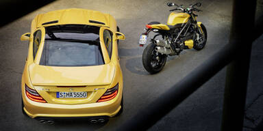 SLK 55 AMG und Ducati Streetfighter 848