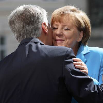 Merkel zu Besuch bei Faymann