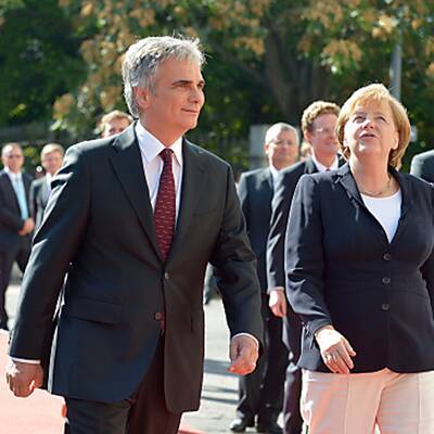 Nach dem Empfang begannen die politischen Gespräche unter vier Augen.