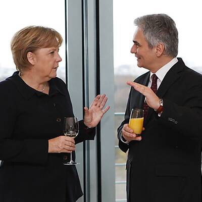 Werner Faymann in Berlin 