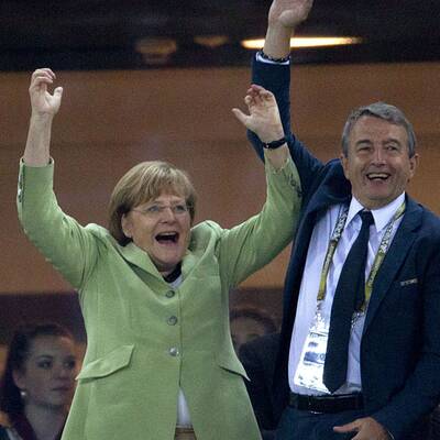 So irre jubelte Angela Merkel