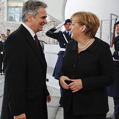 Werner Faymann in Berlin 