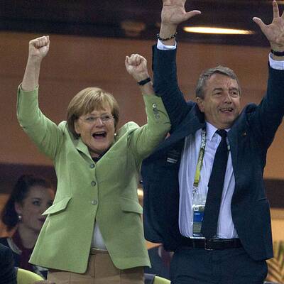 So irre jubelte Angela Merkel