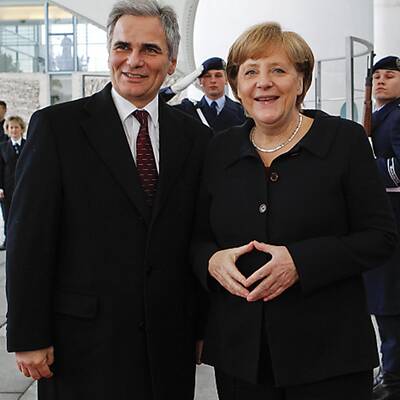 Werner Faymann in Berlin 
