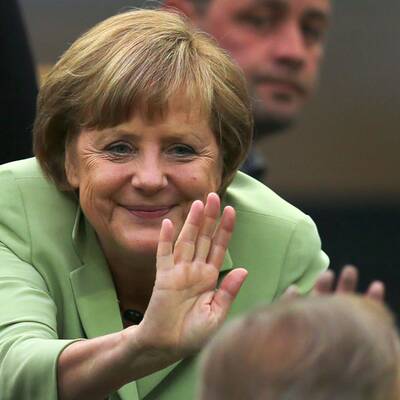 So irre jubelte Angela Merkel