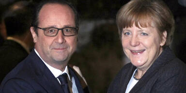 Angela Merkel Francois Hollande