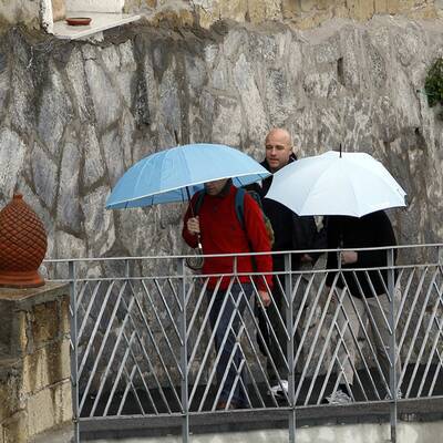 So schlenderten sie über die Insel 