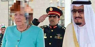 Saudis verpixeln Merkels Haare und das Netz dreht durch