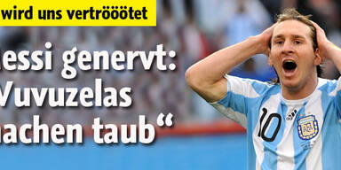 Messi klagt über Vuvuzela-Lärm