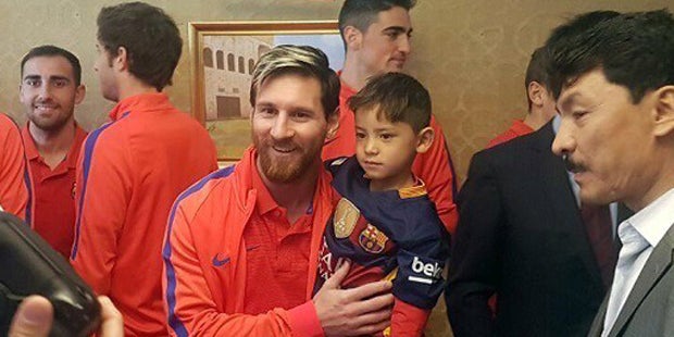 Messi traf seinen größten Fan