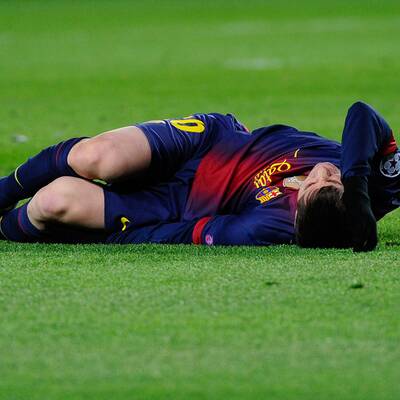 Hier verletzt sich Lionel Messi