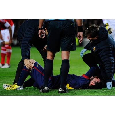 Hier verletzt sich Lionel Messi