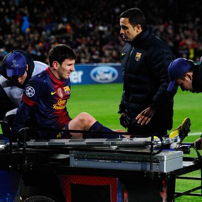 Hier verletzt sich Lionel Messi