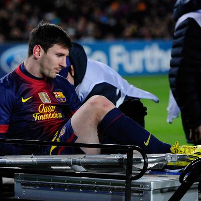 Hier verletzt sich Lionel Messi