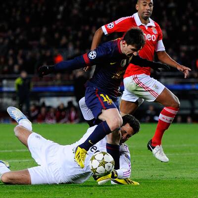 Hier verletzt sich Lionel Messi