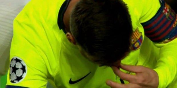 Barca gewinnt 1:0, Blutspiel für Messi