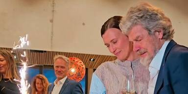 Reinhold Messner mit Ehefrau Diane
