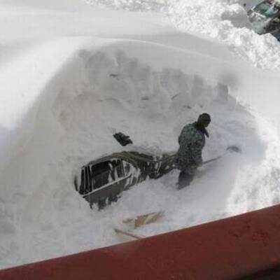 So viel Schnee liegt in Buffalo