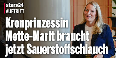 Kronprinzessin Mette-Marit braucht jetzt Sauerstoffschlauch