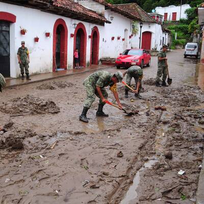 Spektakulärer Hangrutsch in Mexiko