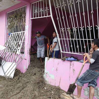 Spektakulärer Hangrutsch in Mexiko