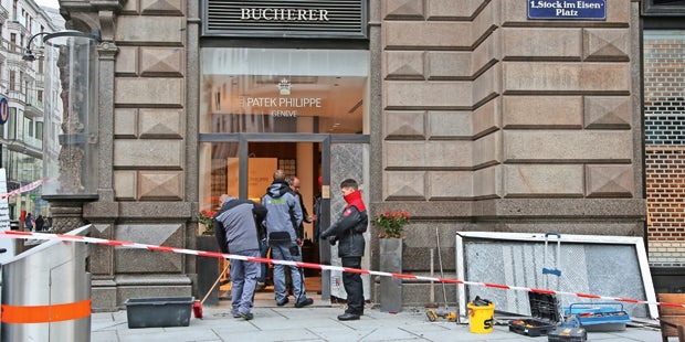 Juwelier Rammbock Bucherer Einbruch