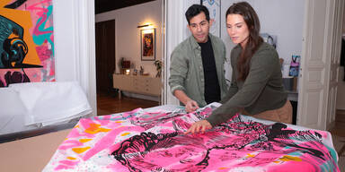 Kristina Worseg im Opernball-Kleid von Luis Morales