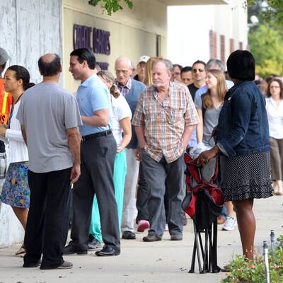 Barack Obama und Bruce Springsteen in Madison / Wisconsin 