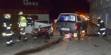 Alko-Lenker baut Frontal-Crash 