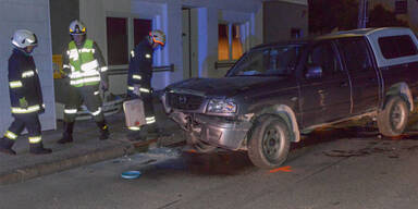 Alko-Lenker baut Frontal-Crash 