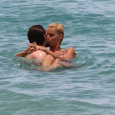 So verliebt sind Belle Michelle und ihr Tomaso Trussardi. 