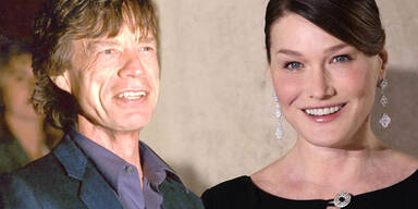 Carla Bruni, Mick Jagger