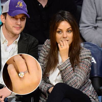 Mila Kunis zeigt bei Basketball-Spiel ihren Verlobungsring