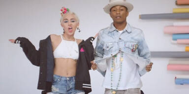 Pharrell Williams und Miley Cyrus