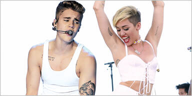 Miley Cyrus Justin Bieber