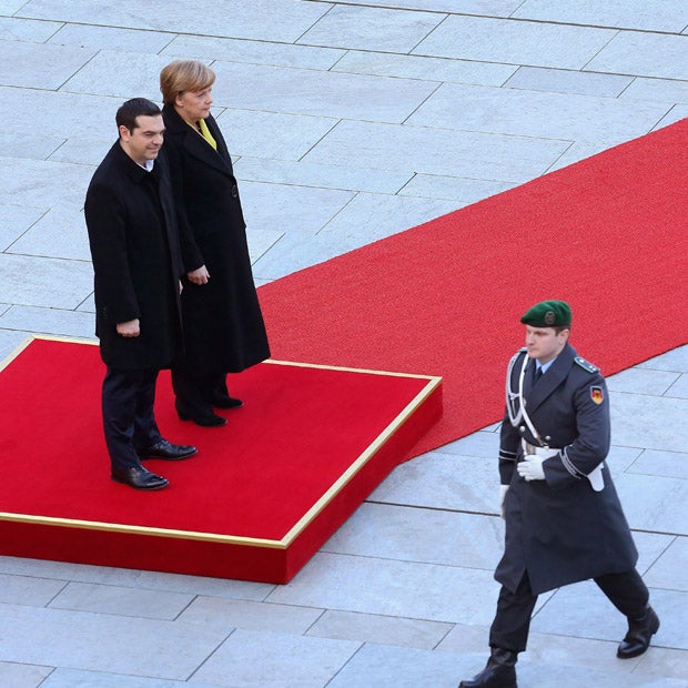 Griechen-Premier Tsipras bei Merkel