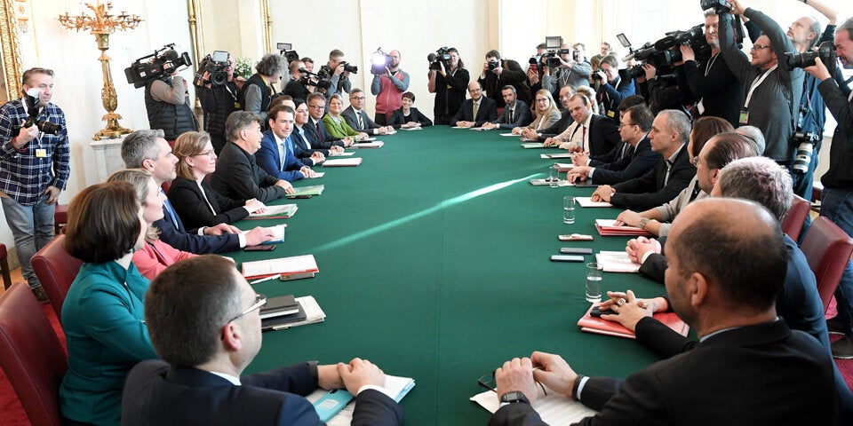 Erster Ministerrat der neuen Regierung