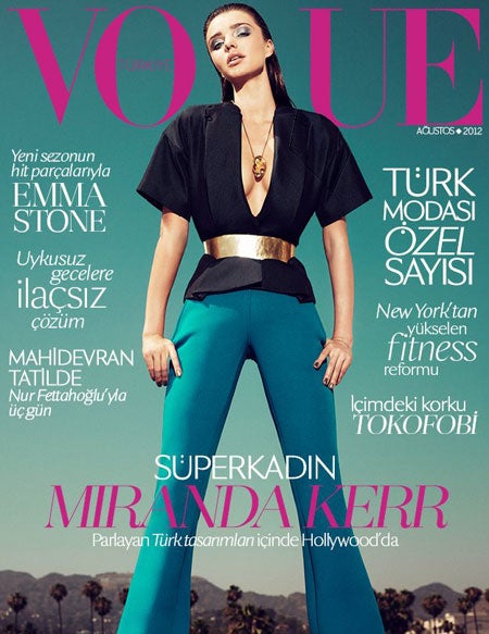 Mirandas Cover-Reinfall für Vogue Türkei