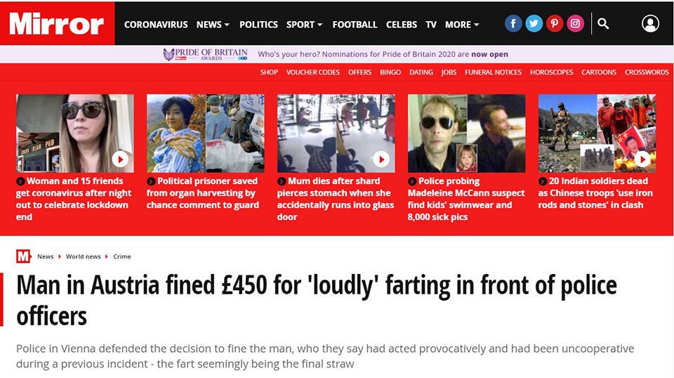 Ganze Welt berichtet über Austro-Furzer