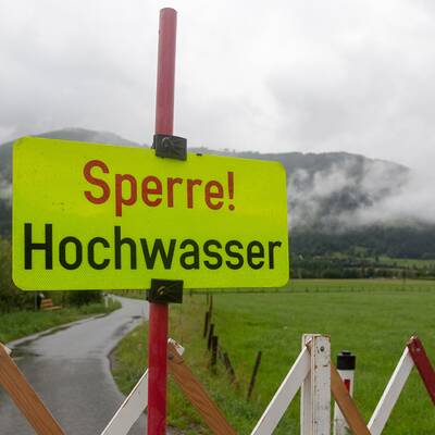 Hochwasser in Brixen im Thale 